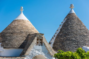 Martina Franca, Apulia, İtalya - İtalya 'da Geleneksel Apulian Trulli çiftlik evi