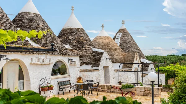 Martina Franca Apulia Italia Casa Campo Tradicional Trulli Italia — Foto de Stock