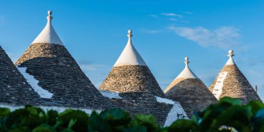 Martina Franca, Apulia, İtalya - İtalya 'da Geleneksel Apulian Trulli çiftlik evi