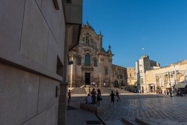 İtalya 'nın Matera şehrindeki eski kilise.