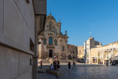  İtalya 'nın eski Matera kasabası