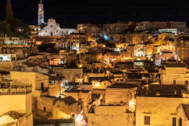 Matera, İtalya 'nın güzel manzarası
