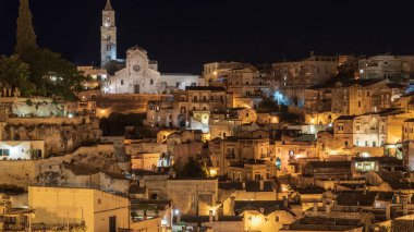 Matera, İtalya 'nın güzel manzarası