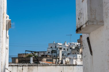 İtalya 'nın Ostuni şehrinin güzel manzarası