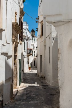 İtalya 'nın Ostuni şehrinin güzel manzarası