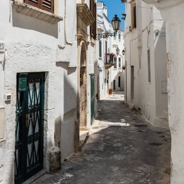 İtalya 'nın Ostuni şehrinin güzel manzarası