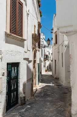 İtalya 'nın Ostuni şehrinin güzel manzarası