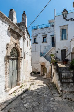 Antik Puglia 'nın işaretleri. Beyaz şehir. Ostuni..