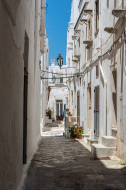 İtalya 'nın Ostuni şehrinin güzel manzarası