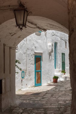 İtalya 'nın Ostuni şehrinin güzel manzarası