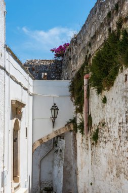 İtalya 'nın Ostuni şehrinin güzel manzarası
