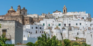 İtalya 'nın Ostuni şehrinin güzel manzarası