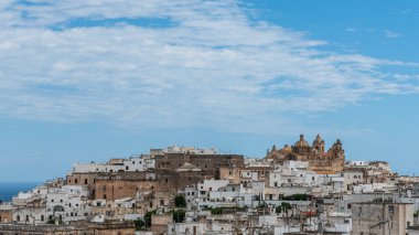 İtalya 'nın Ostuni şehrinin güzel manzarası