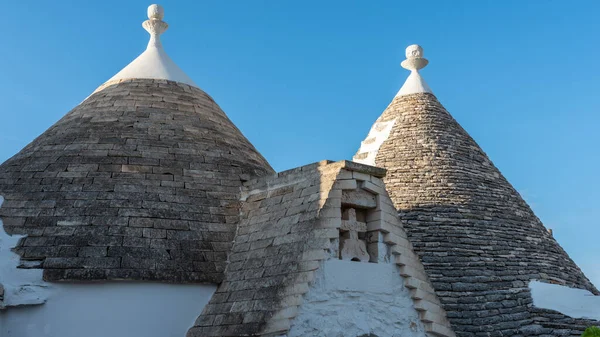 Martina Franca, Apulia, İtalya - İtalya 'da Geleneksel Apulian Trulli çiftlik evi