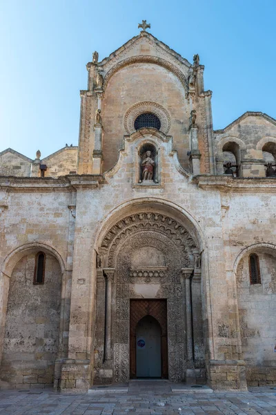 Den Gamla Kyrkan Staden Matera Italien — Stockfoto