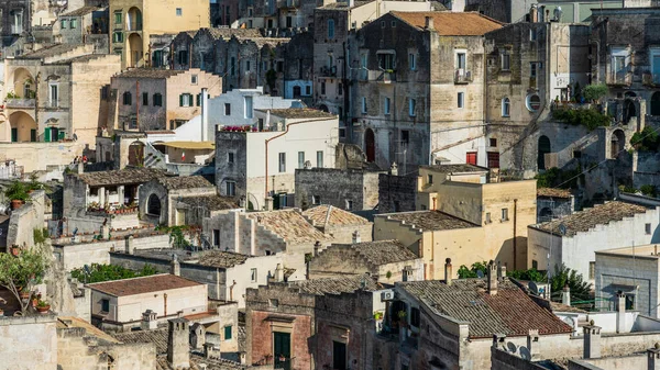 Alte Straßen Und Häuser Matera Italien — Stockfoto