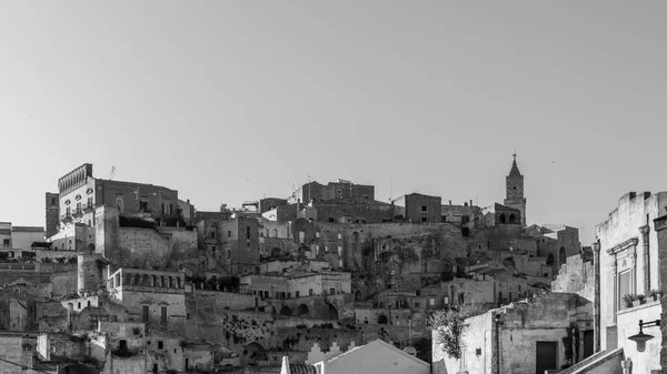 View Ancient City Streets Houses Matera Italy — Stock Photo, Image