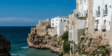 Polignano a Mare 'nin manzarası