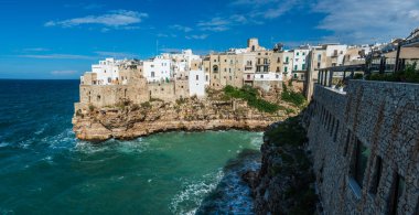 Polignano a Mare 'nin manzarası