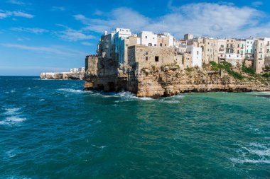 Polignano a Mare 'nin manzarası