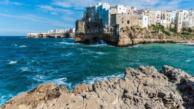 Polignano a Mare 'nin manzarası