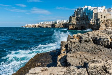 Polignano a Mare 'nin manzarası