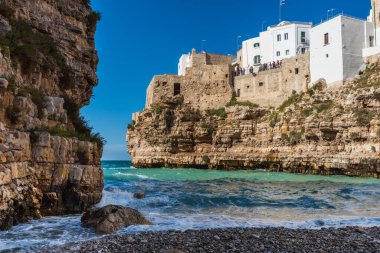 Polignano a Mare 'nin manzarası