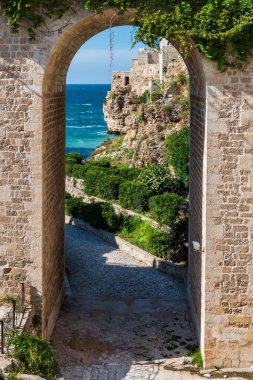 Polignano a Mare 'nin manzarası