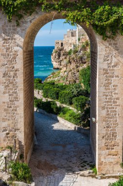 Polignano a Mare 'nin manzarası