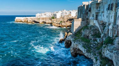 Polignano a Mare 'nin manzarası