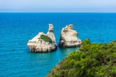 Torre dell 'Orso plajının güzel manzarası