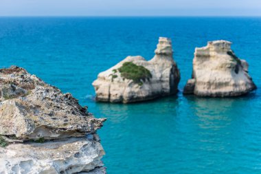 Torre dell 'Orso plajının güzel manzarası