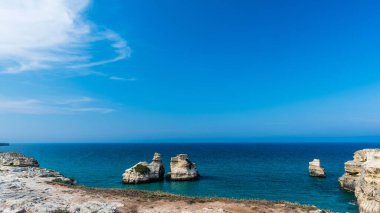 Torre dell 'Orso plajının güzel manzarası