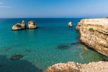 Torre dell 'Orso plajının güzel manzarası