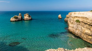 Torre dell 'Orso plajının güzel manzarası
