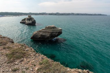 Torre dell 'Orso plajının güzel manzarası