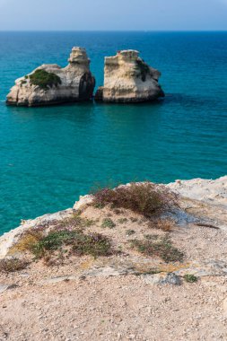 Torre dell 'Orso plajının güzel manzarası