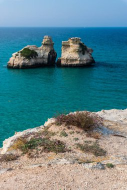 Torre dell 'Orso plajının güzel manzarası