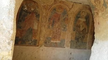 Massafra 'daki antik kilise. Puglia. İtalya.