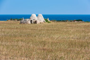 İsrail 'in kuzeyindeki Akdeniz adasının antik kentinin kalıntıları.