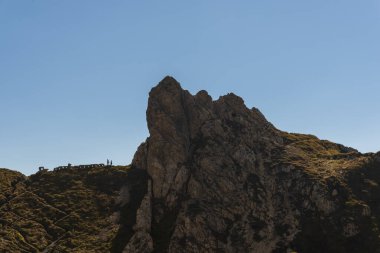 İtalya 'daki Peralba dağının güzel manzarası