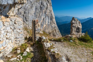 İtalya 'daki Peralba dağının güzel manzarası