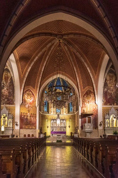 Innenraum Der Schönen Kirche Hintergrund — Stockfoto