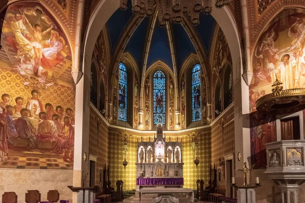 Innenraum Der Schönen Kirche Hintergrund — Stockfoto