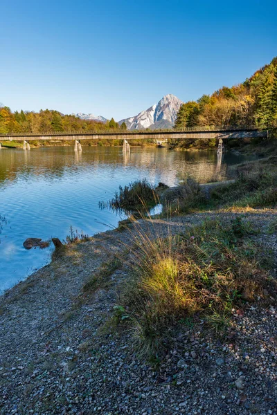 Lago Verzegnis Lago Verzegnis Lago Artificial Carnia Província Udine Friuli — Fotografia de Stock