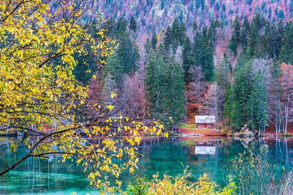 Beautiful Lower Lake Fusine Friuli Italy — Stock Photo, Image