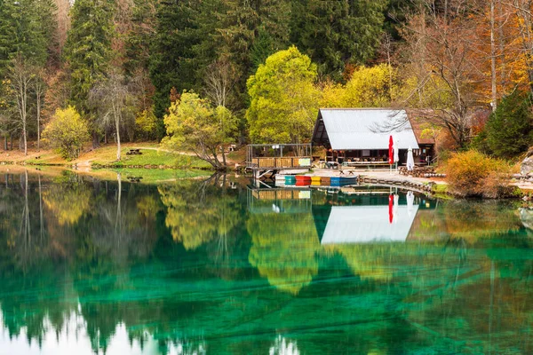 Beautiful Lower Lake Fusine Friuli Italy — Stock Photo, Image