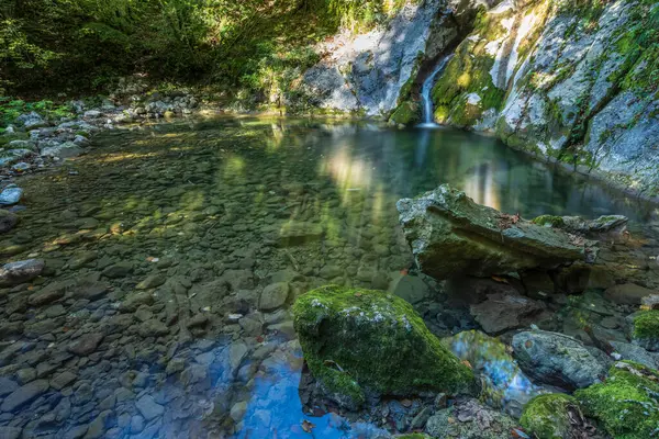 Montenars Tulin Şelalesi Orvenco Deresi — Stok fotoğraf