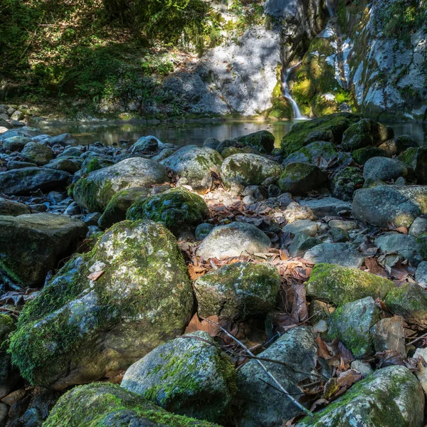 Montenars Wasserfall Von Tulin Orvenco Bach — Stockfoto