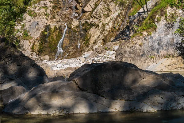 Schöne Wasserfälle Von Crosis Tarcento Italien — Stockfoto